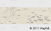 Shaded Relief Panoramic Map of Taze