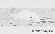 Silver Style Panoramic Map of Taze