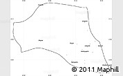Blank Simple Map of Taze, cropped outside