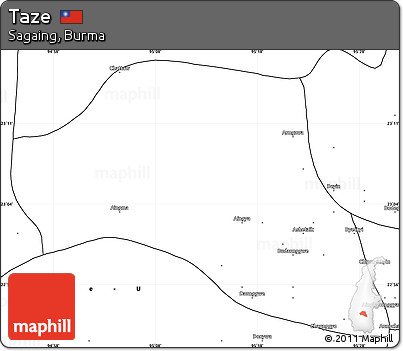 Blank Simple Map of Taze