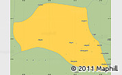 Savanna Style Simple Map of Taze