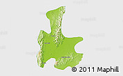 Physical 3D Map of Tigyaing, single color outside