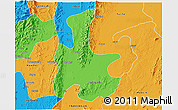 Political 3D Map of Tigyaing