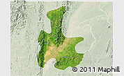 Satellite 3D Map of Tigyaing, lighten