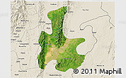 Satellite 3D Map of Tigyaing, shaded relief outside