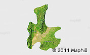 Satellite 3D Map of Tigyaing, single color outside