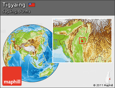 Physical Location Map of Tigyaing