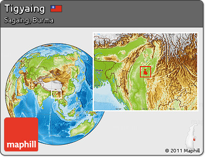 Physical Location Map of Tigyaing