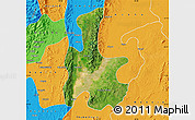 Satellite Map of Tigyaing, political outside