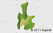 Satellite Map of Tigyaing, single color outside