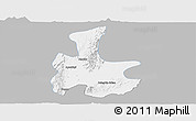 Gray Panoramic Map of Tigyaing, single color outside