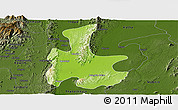 Physical Panoramic Map of Tigyaing, darken