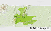 Physical Panoramic Map of Tigyaing, lighten