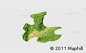 Satellite Panoramic Map of Tigyaing, cropped outside