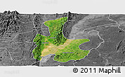 Satellite Panoramic Map of Tigyaing, desaturated