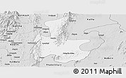 Silver Style Panoramic Map of Tigyaing