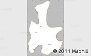 Gray Simple Map of Tigyaing, cropped outside
