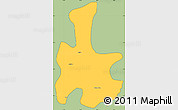 Savanna Style Simple Map of Tigyaing, cropped outside