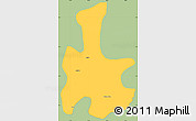 Savanna Style Simple Map of Tigyaing, single color outside