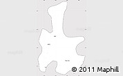 Silver Style Simple Map of Tigyaing, cropped outside