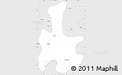 Silver Style Simple Map of Tigyaing