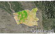 Satellite 3D Map of Wetlet, darken, semi-desaturated