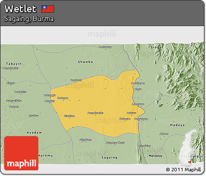 Savanna Style 3D Map of Wetlet