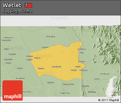 Savanna Style 3D Map of Wetlet