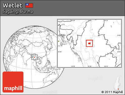 Blank Location Map of Wetlet