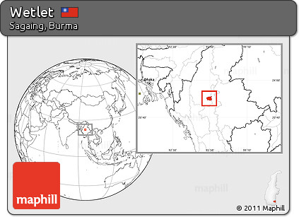 Blank Location Map of Wetlet