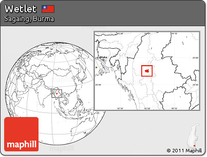 Blank Location Map of Wetlet