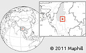 Blank Location Map of Wetlet, highlighted parent region