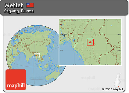 Savanna Style Location Map of Wetlet