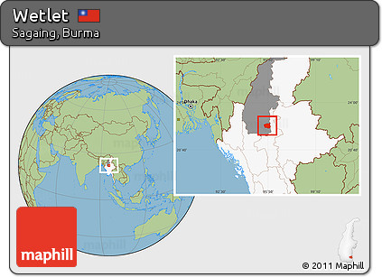Savanna Style Location Map of Wetlet, highlighted country, highlighted parent region