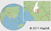 Savanna Style Location Map of Wetlet, highlighted parent region