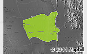 Physical Map of Wetlet, darken, desaturated