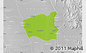 Physical Map of Wetlet, lighten, desaturated