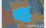Political Map of Wetlet, darken, semi-desaturated