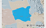 Political Map of Wetlet, lighten, semi-desaturated