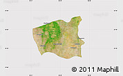 Satellite Map of Wetlet, cropped outside