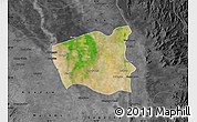 Satellite Map of Wetlet, darken, desaturated