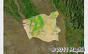 Satellite Map of Wetlet, darken