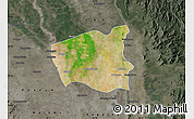 Satellite Map of Wetlet, darken, semi-desaturated