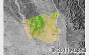 Satellite Map of Wetlet, desaturated
