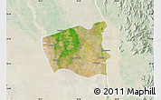 Satellite Map of Wetlet, lighten