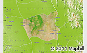 Satellite Map of Wetlet, physical outside