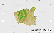 Satellite Map of Wetlet, single color outside