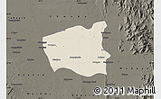 Shaded Relief Map of Wetlet, darken