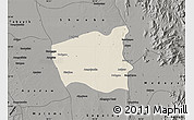 Shaded Relief Map of Wetlet, darken, semi-desaturated