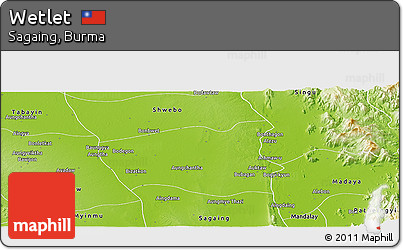 Physical Panoramic Map of Wetlet